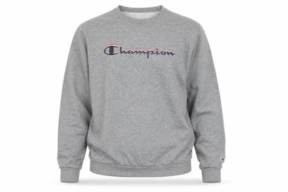 Champion Boys Grey 2XL Pullover Crew Neck Fleece Sweatshirt