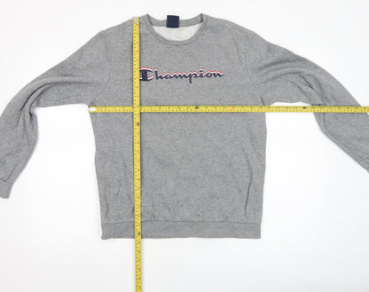 Champion Boys Grey 2XL Pullover Crew Neck Fleece Sweatshirt