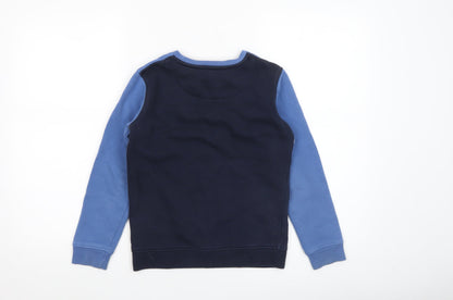 U.S. Polo Assn. Boys Blue Colourblock Pullover Sweatshirt 8-9 Years