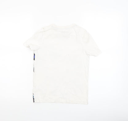 Boys UK Size 7-8 Years Sonic the Hedgehog White Basic T-Shirt