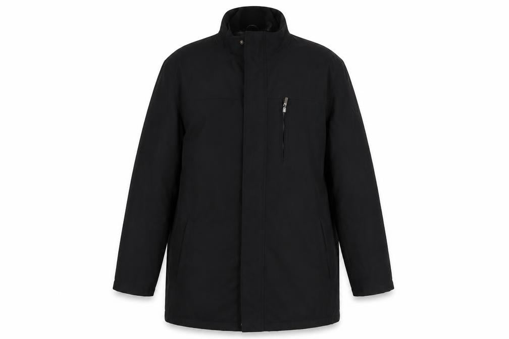 Mens UK Size XL Thomas Nash Black Overcoat