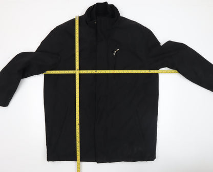Mens UK Size XL Thomas Nash Black Overcoat