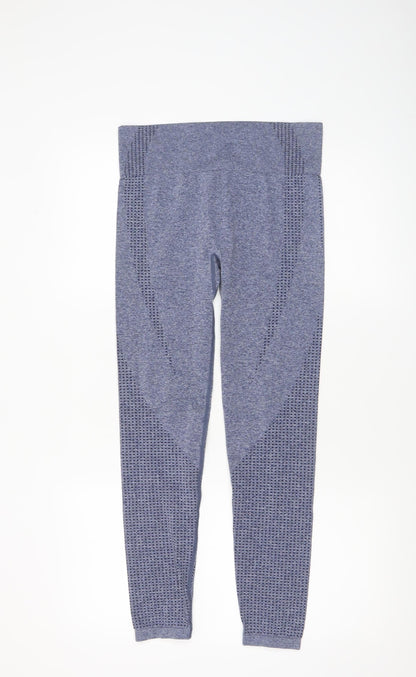 Womens UK Size 12 Dunnes Stores Slim Fit Leggings Blue Leggings