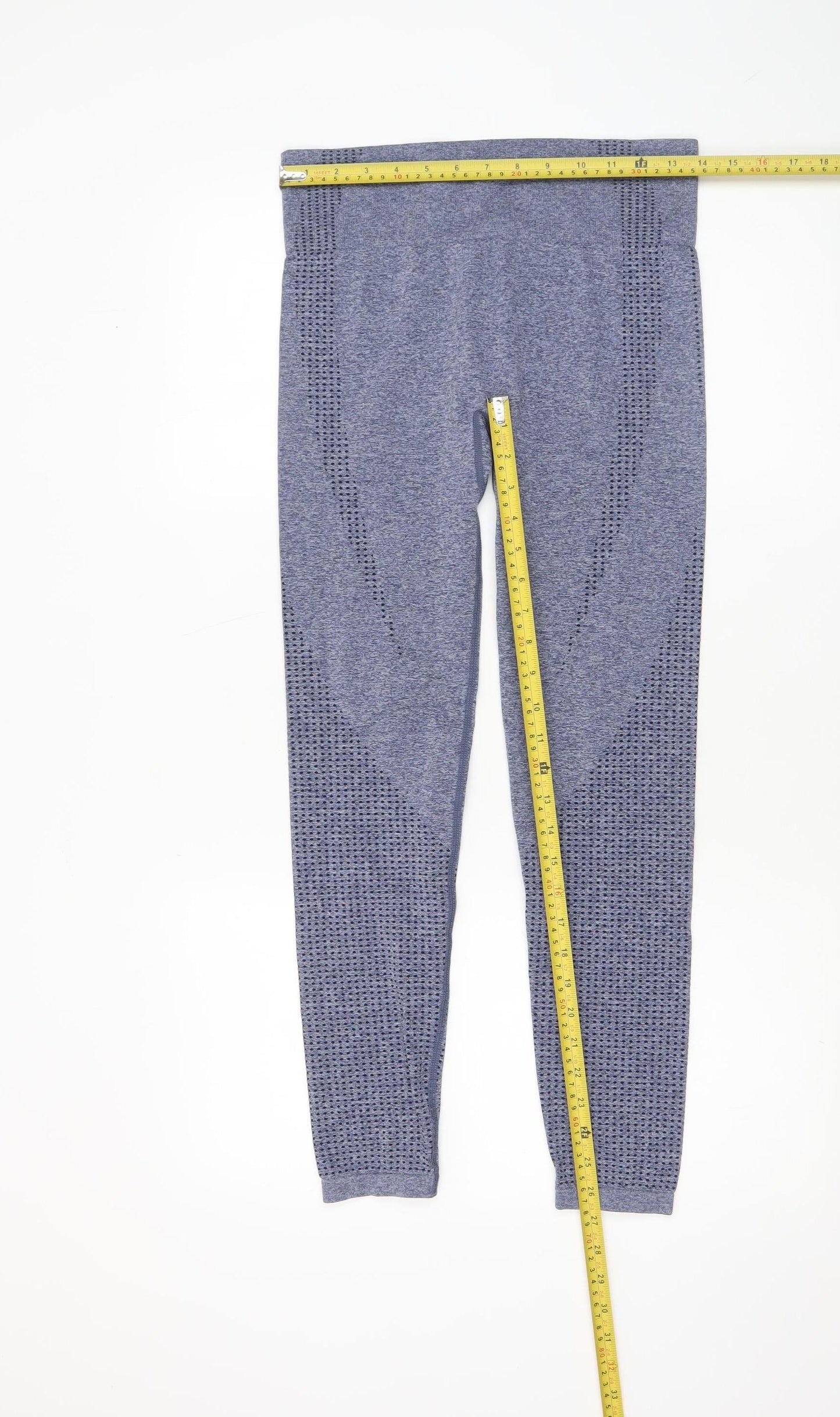 Womens UK Size 12 Dunnes Stores Slim Fit Leggings Blue Leggings