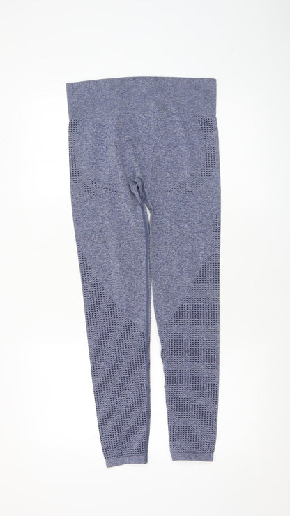 Womens UK Size 12 Dunnes Stores Slim Fit Leggings Blue Leggings