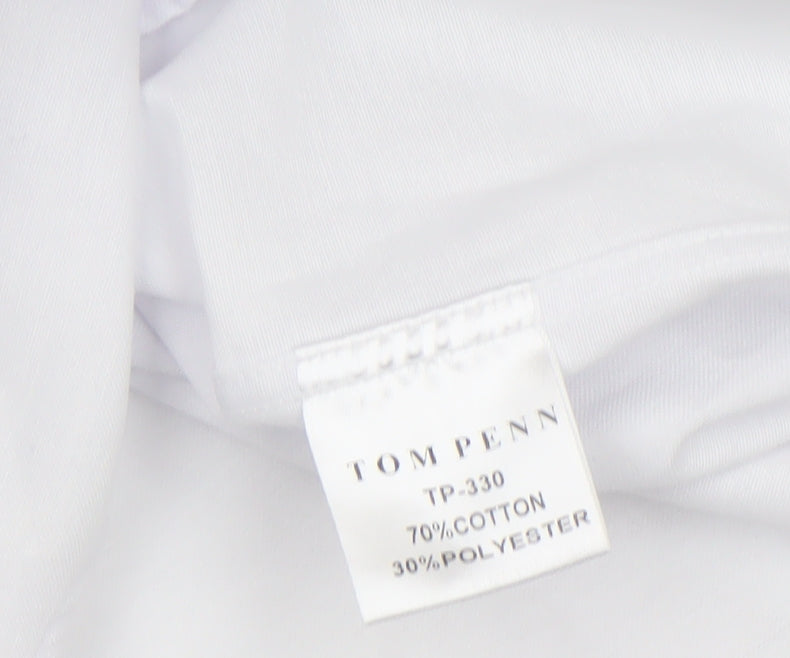Mens UK Collar Size S Tom Penn Smart White  Dress Shirt