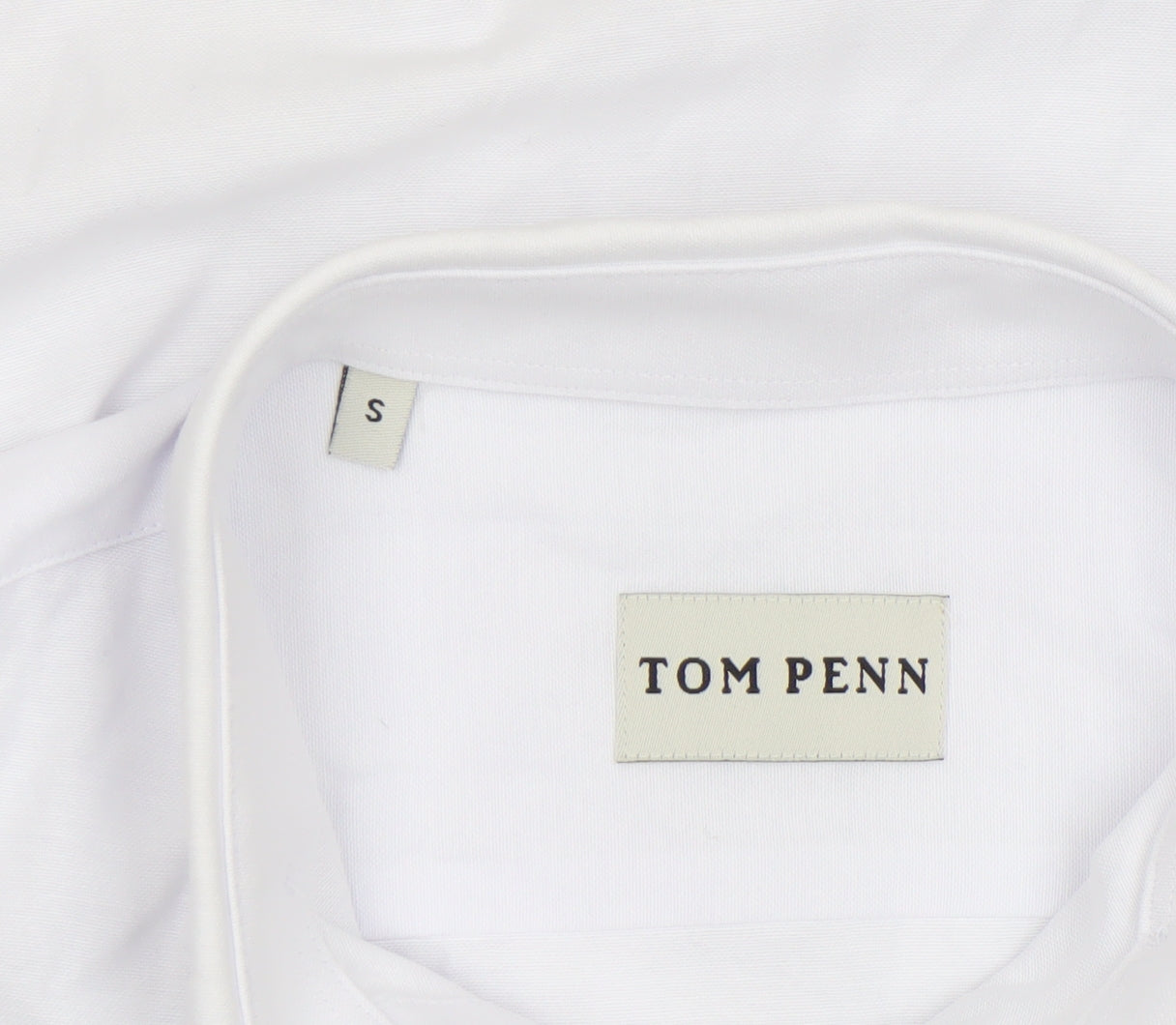 Mens UK Collar Size S Tom Penn Smart White  Dress Shirt