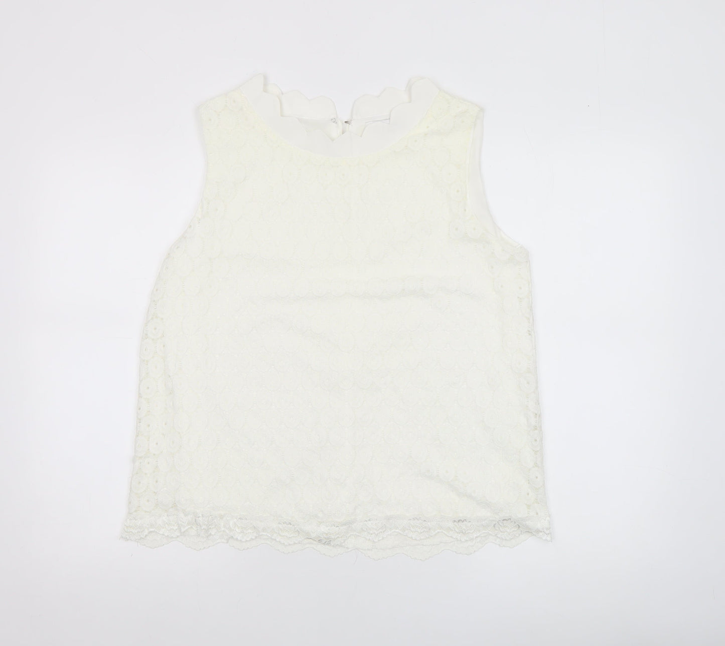 Womens UK Size 16 Marc Angelo Ivory Camisole Blouse