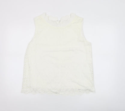 Womens UK Size 16 Marc Angelo Ivory Camisole Blouse
