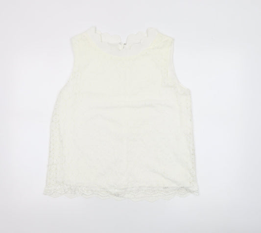 Womens UK Size 16 Marc Angelo Ivory Camisole Blouse