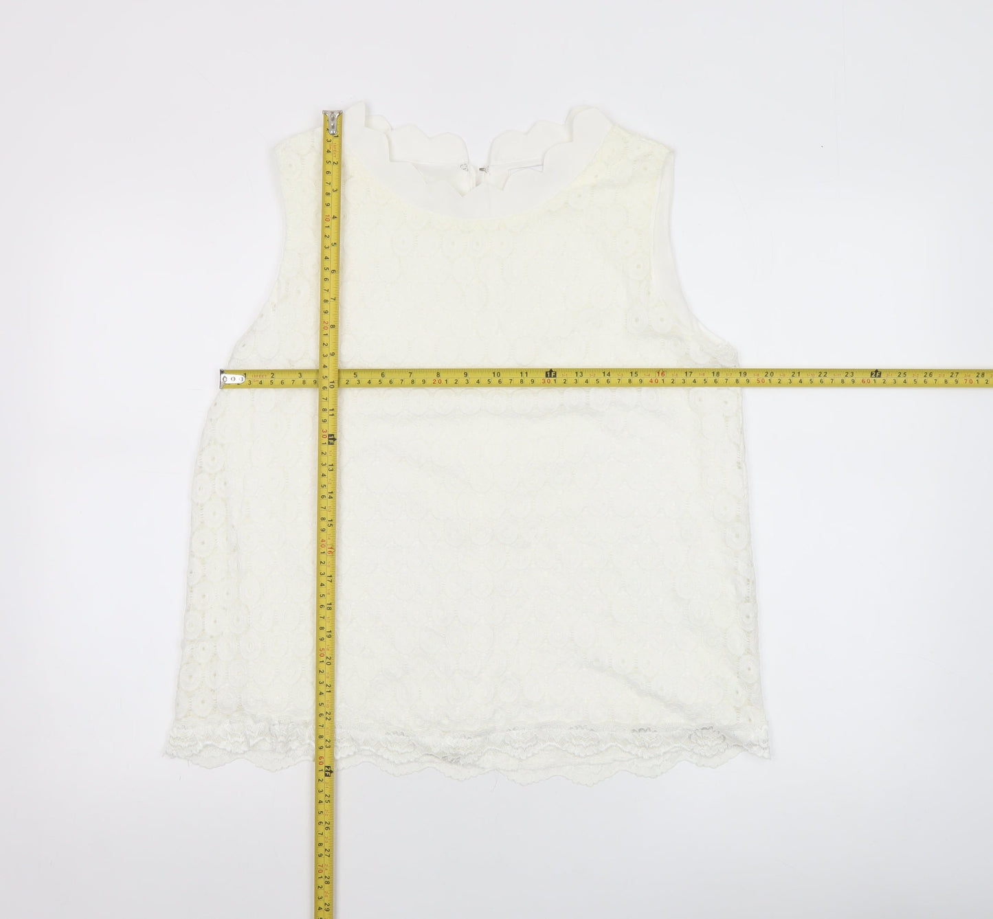 Womens UK Size 16 Marc Angelo Ivory Camisole Blouse