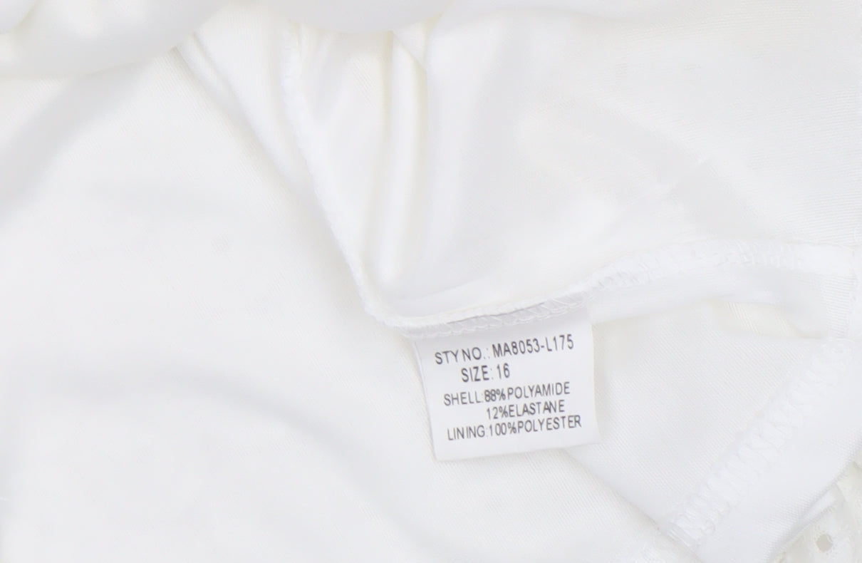 Womens UK Size 16 Marc Angelo Ivory Camisole Blouse