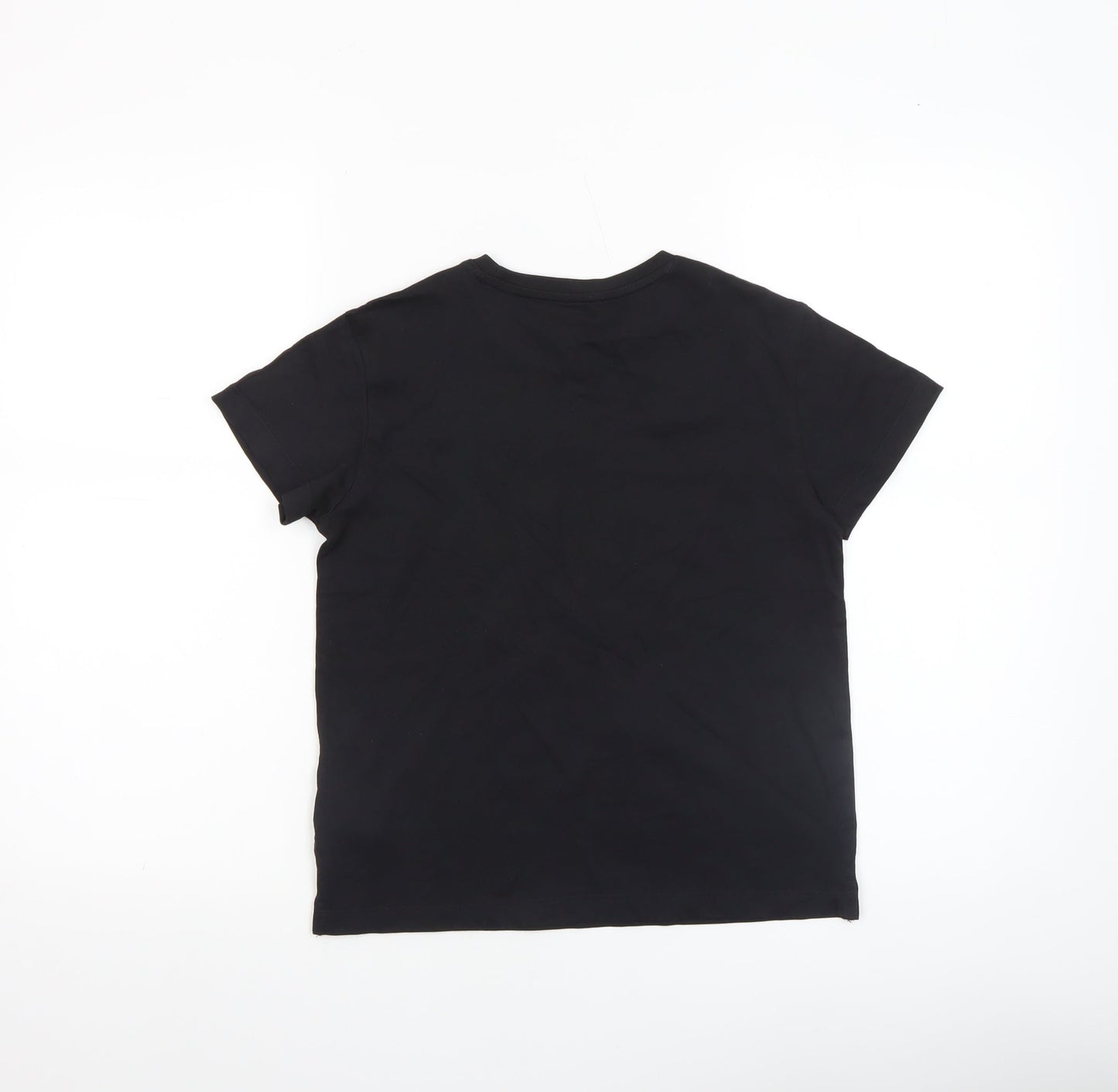 Girls UK Size 9-10 Years PUMA Black Basic T-Shirt