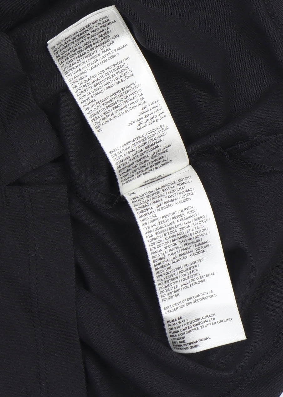 Girls UK Size 9-10 Years PUMA Black Basic T-Shirt