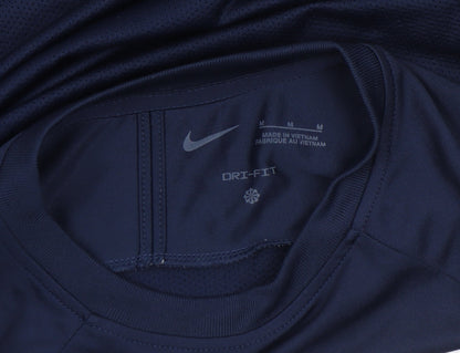 Mens UK Size M Nike Blue Running & Jogging Gym & Training Football T-Shirt
