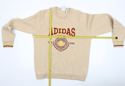Mens UK Size S adidas Beige Pullover Sweatshirt
