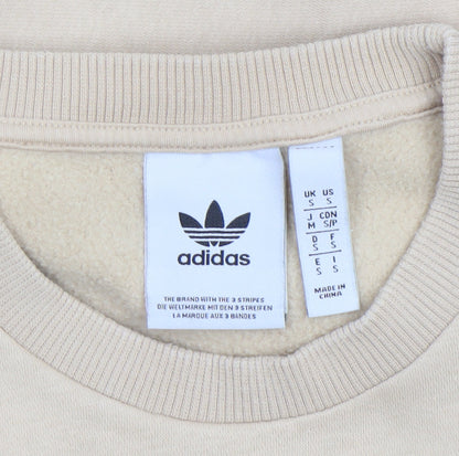 Mens UK Size S adidas Beige Pullover Sweatshirt