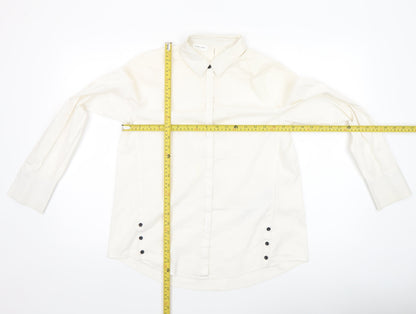 Womens UK Size 12 Gerry Weber Ivory Basic Button-Up