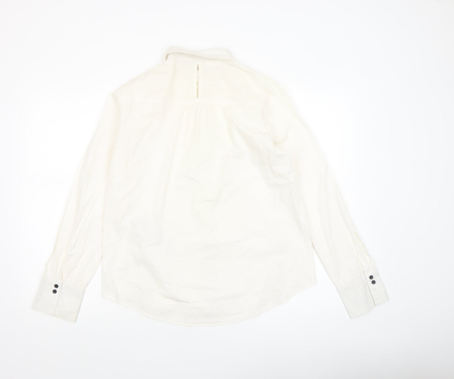 Womens UK Size 12 Gerry Weber Ivory Basic Button-Up