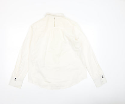 Womens UK Size 12 Gerry Weber Ivory Basic Button-Up