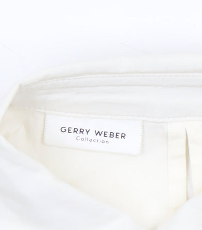 Womens UK Size 12 Gerry Weber Ivory Basic Button-Up