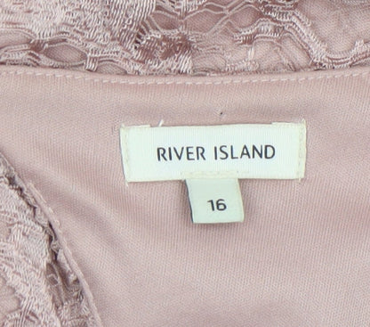 Womens UK Size 16 River Island Bodycon Dress
