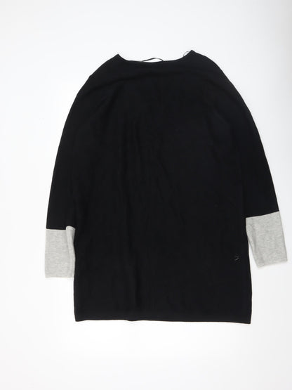 Womens UK Size 16 Marks and Spencer Black Tunic Jumper