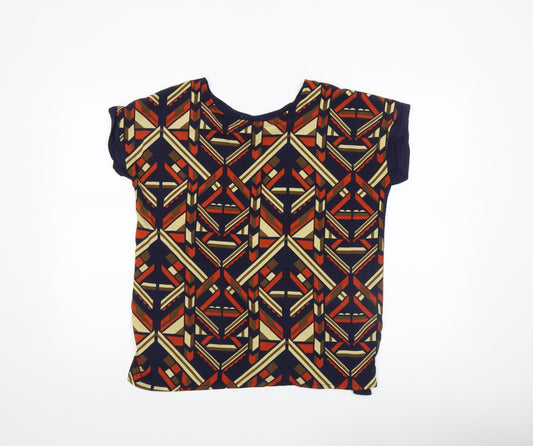 Womens UK Size S MYSTIFY Multicoloured Basic T-Shirt