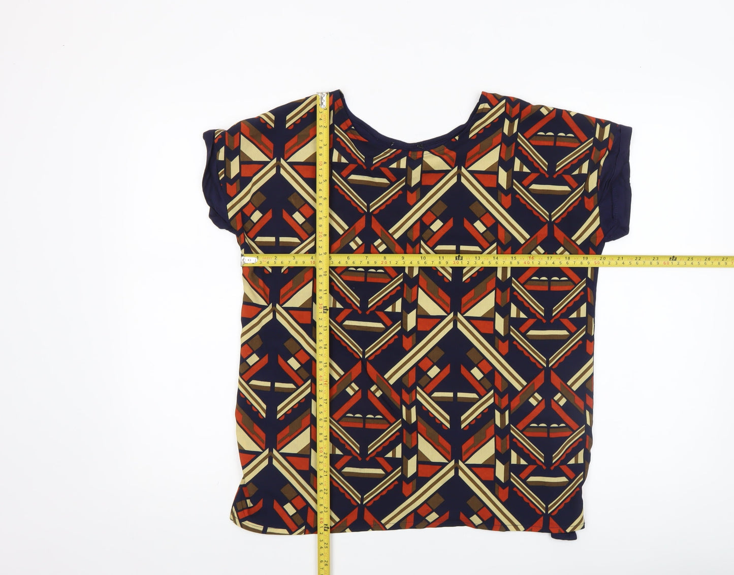 Womens UK Size S MYSTIFY Multicoloured Basic T-Shirt