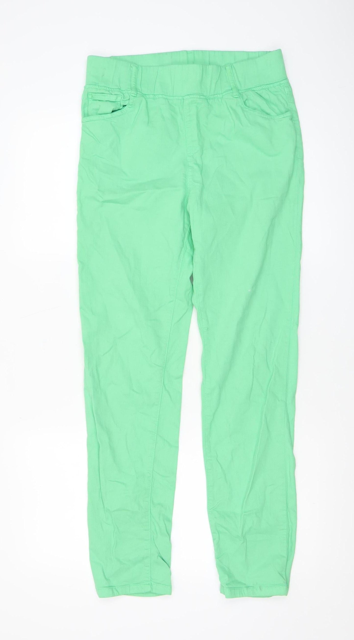Womens UK Size 12 Gerard Slim Fit Chino Green Trousers