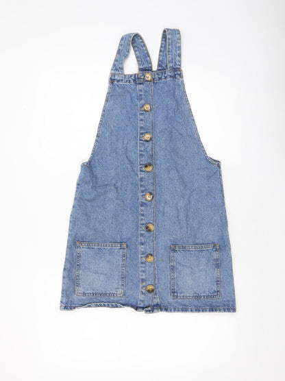 Womens UK Size 6 Denim Co. Pinafore/Dungaree Dress