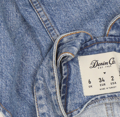Womens UK Size 6 Denim Co. Pinafore/Dungaree Dress