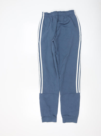 Womens UK Size S adidas Regular Fit Jogger Blue Trousers