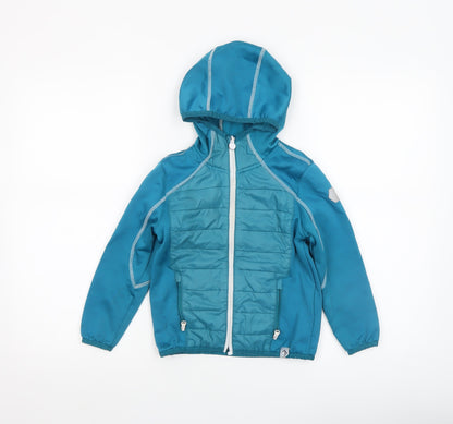 Boys UK Size 5-6 Years Regatta Blue Full Zip Hoodie