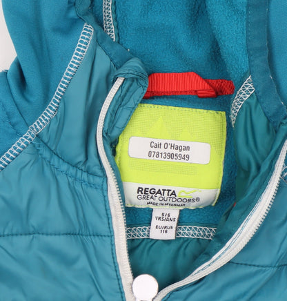 Boys UK Size 5-6 Years Regatta Blue Full Zip Hoodie