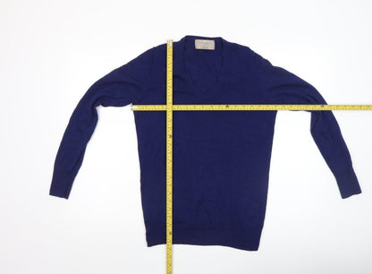 Mens UK Size M Paul Costelloe Blue Pullover Jumper