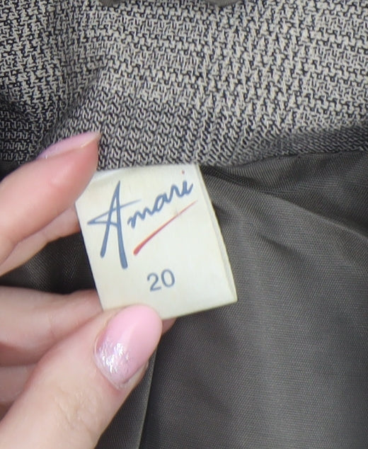 Womens UK Size 20 Amari Regular Brown Blazer