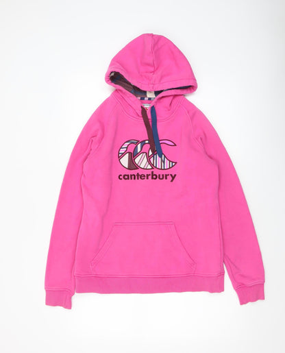 Womens UK Size 12 Canterbury Pink Pullover Hoodie
