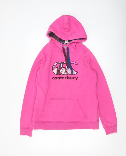 Womens UK Size 12 Canterbury Pink Pullover Hoodie