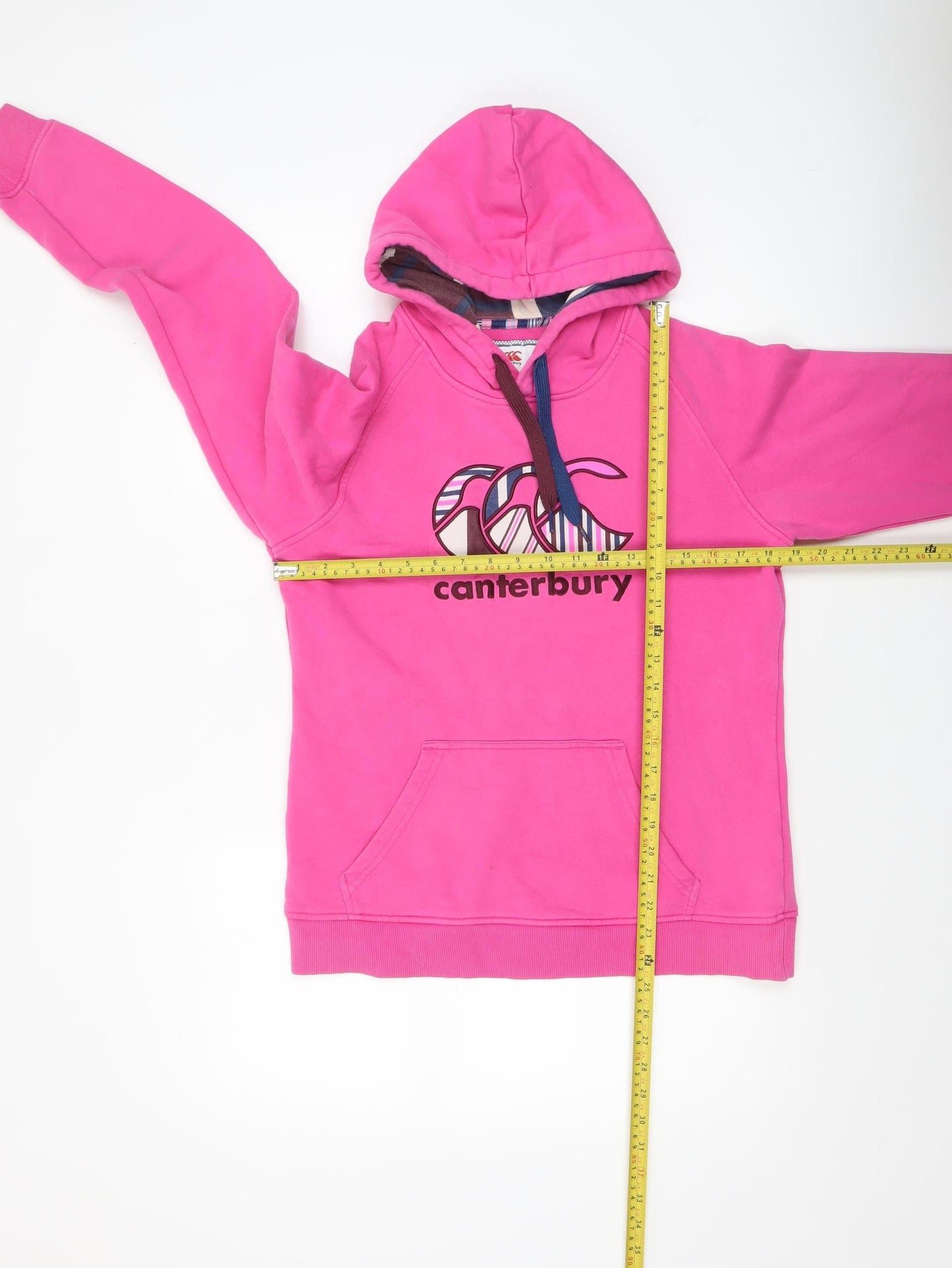 Womens UK Size 12 Canterbury Pink Pullover Hoodie