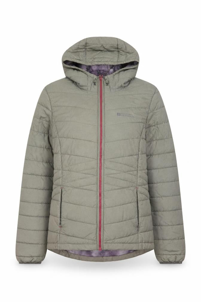 Womens UK Size 10 Mountain Warehouse Green Puffer Jacket