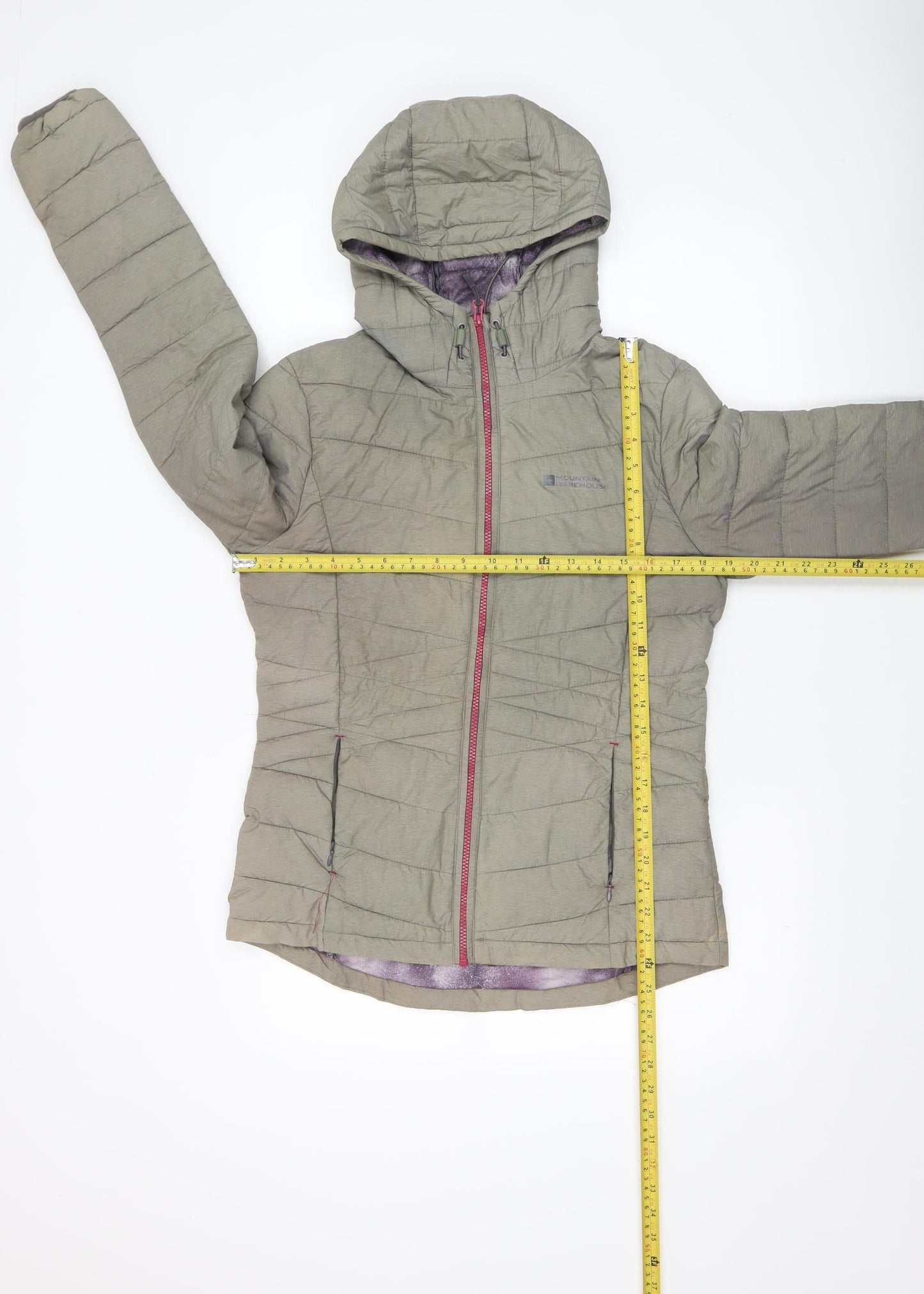 Womens UK Size 10 Mountain Warehouse Green Puffer Jacket