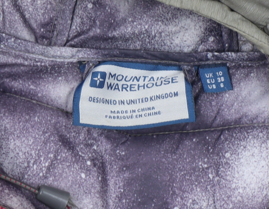 Womens UK Size 10 Mountain Warehouse Green Puffer Jacket