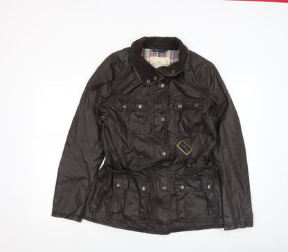 Womens UK Size 10 H&M Brown Field Jacket