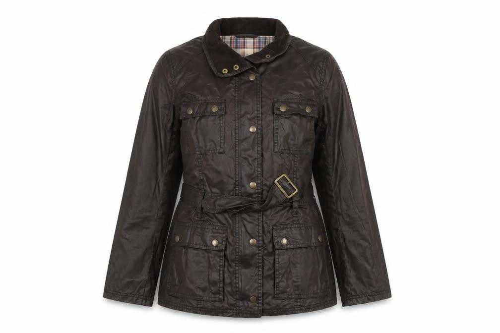 Womens UK Size 10 H&M Brown Field Jacket