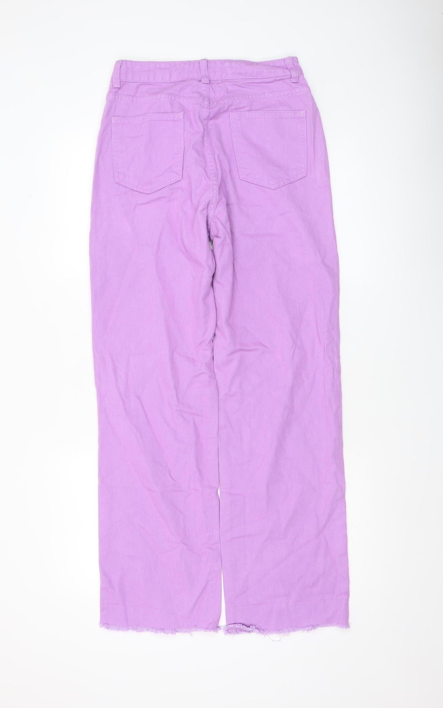 Womens UK Size S KCGH Regular Fit Straight Purple Jeans