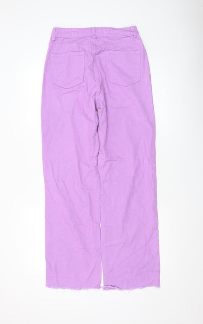 Womens UK Size S KCGH Regular Fit Straight Purple Jeans