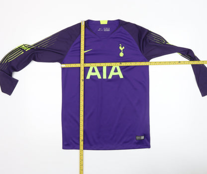 Nike Boys Purple Football Dri-Fit Long Sleeve Jersey Top 13-15 Years