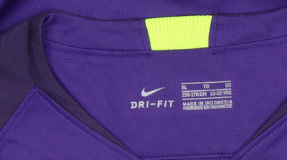 Nike Boys Purple Football Dri-Fit Long Sleeve Jersey Top 13-15 Years