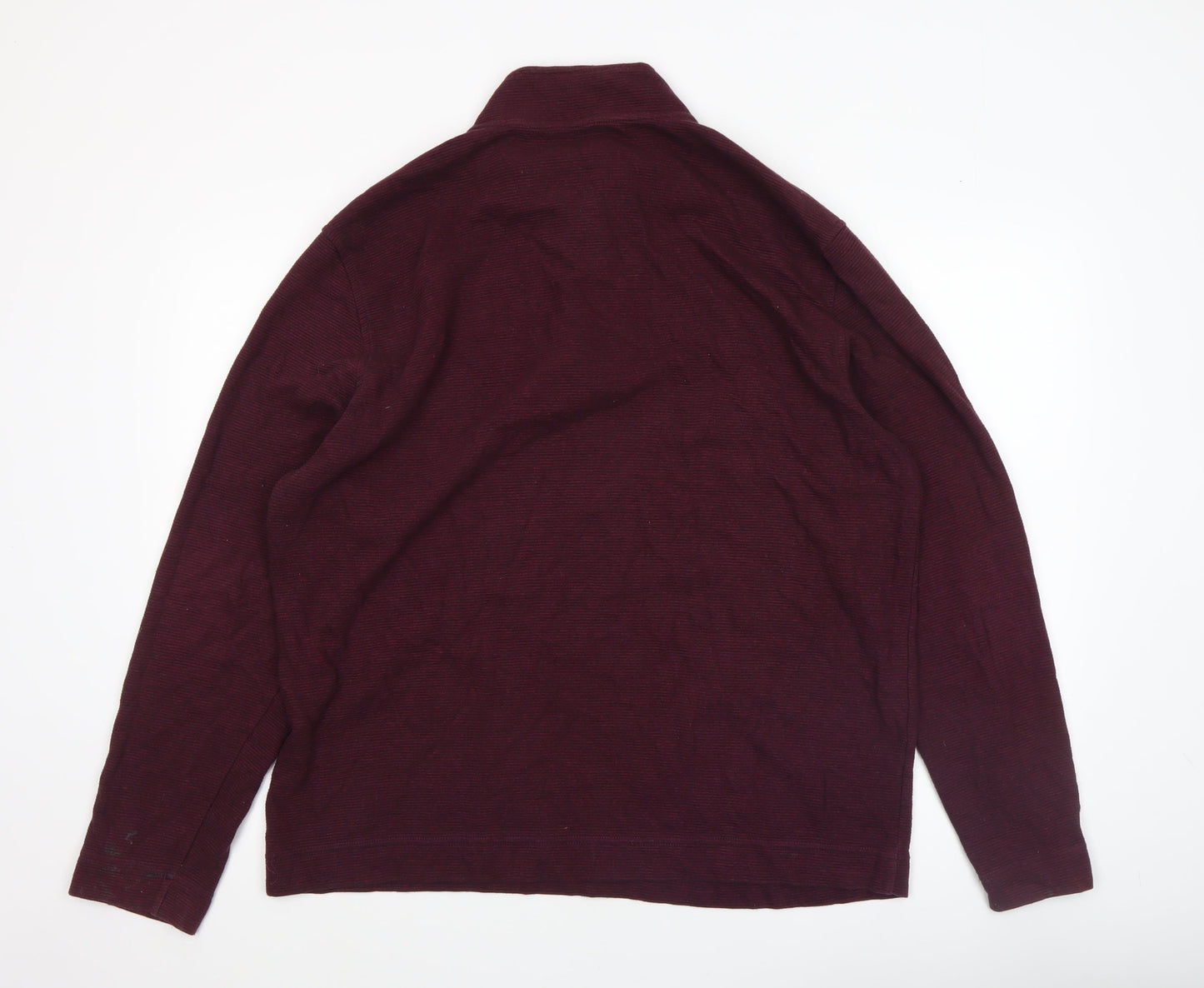Mens UK Size XL Van Heusen Red Henley Sweatshirt